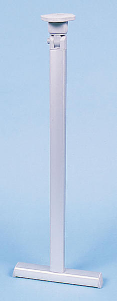 Klapptischfuß silber mit T-Fuß - Höhe 720 mm - Gelenk oben