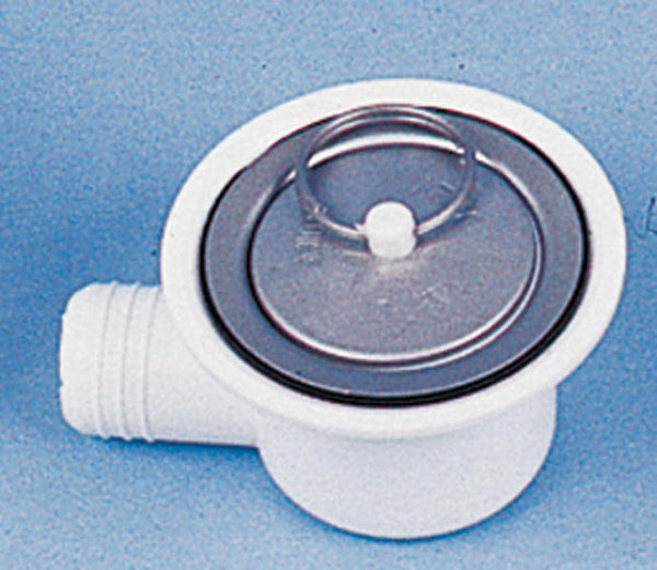 Ablaufgarnitur für Spülen / Waschbecken - für 19mm Abwasserschlauch - für Ablauföffnung 38 mm, Typ A