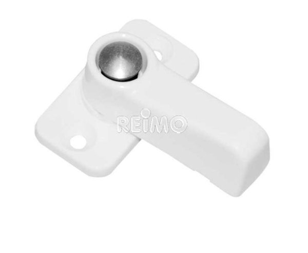 Vorreiber - Drehriegel - Kunststoff - weiß - Überschlag 3 mm