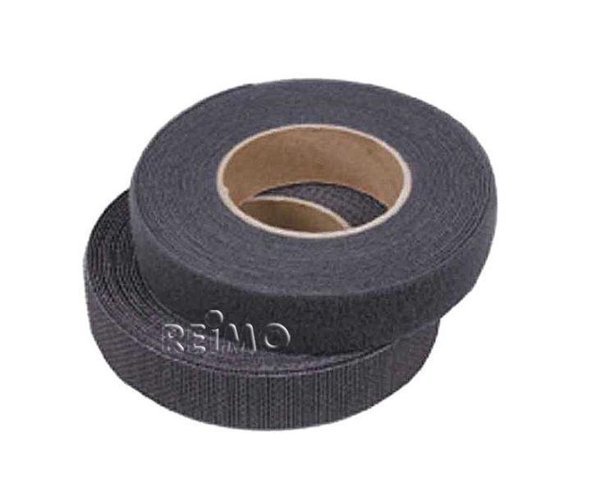 Klettband selbstklebend - Flausch- / Haftband - 20mm - schwarz - 5 m