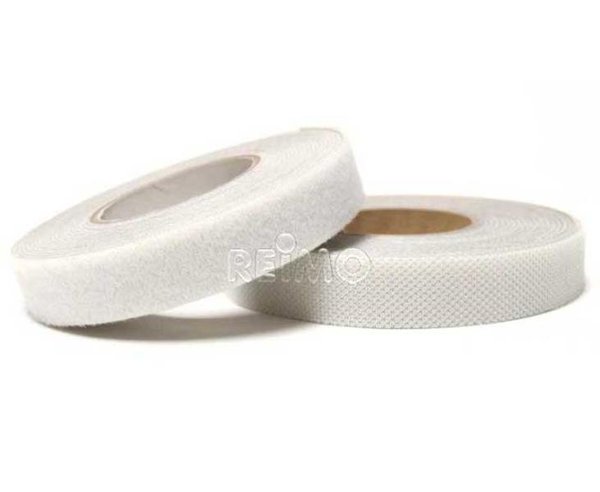 Klettband selbstklebend - Flausch- / Haftband - 20mm - weiß - 5 m