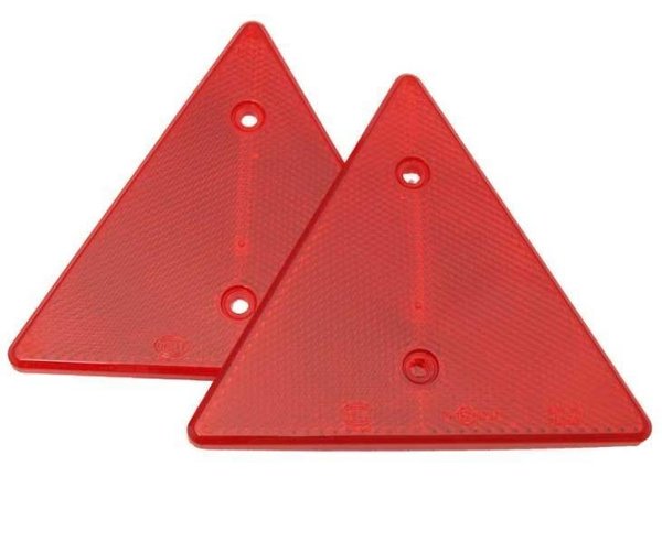 Dreieckrückstrahler rot - 156 x 136 mm - 2 Stück