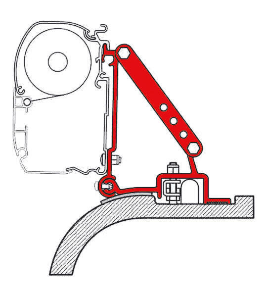 F45 Adapter für Ducato und baugleich von Bj 94 bis 06